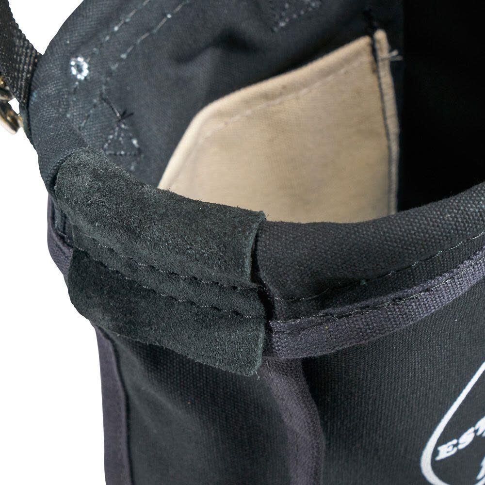 Klein Tools 51A Tool Pouch, Utility Pouch for Carrying Nuts and Bolts, with Interior Pocket, No. 10 Canvas, 9 x 3.5 x 10-Inch - Image 5