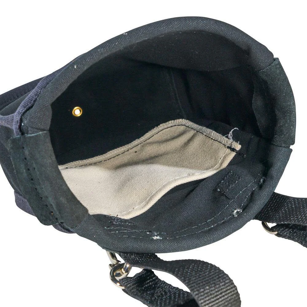Klein Tools 51A Tool Pouch, Utility Pouch for Carrying Nuts and Bolts, with Interior Pocket, No. 10 Canvas, 9 x 3.5 x 10-Inch - Image 6