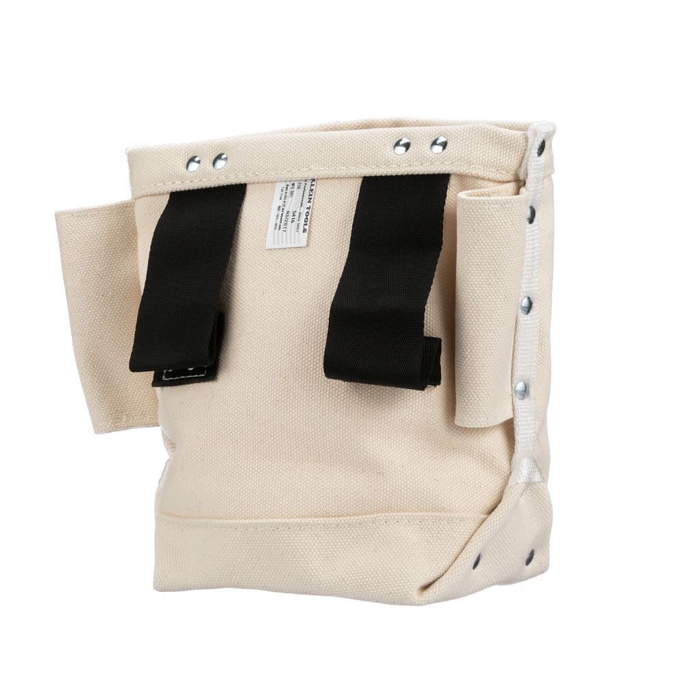 Klein Tools 5416 Tool Pouch, Small Tool Bag for Bolt Storage with Bull Pin Loops and Belt Strap Connect, 5 x 10 x 9-Inch - Image 8