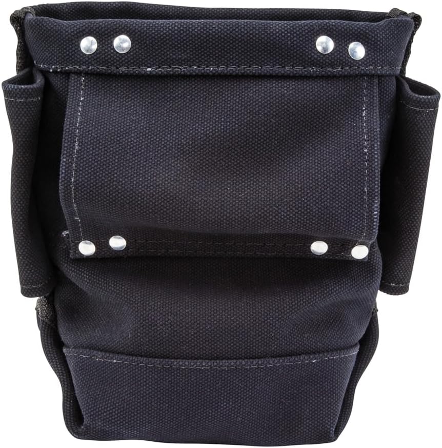 Klein Tools 5416TFR Tool Bag, Flame Resistant Canvas Bag for Bolt Storage with Double Reinforced Bottom and Tunnel Connect, 5 x 10 x 9-Inch - Image 5