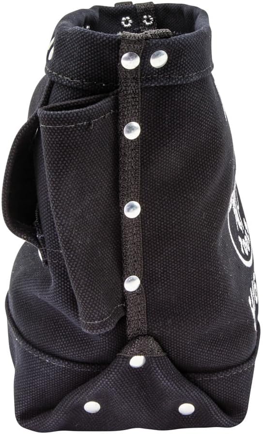 Klein Tools 5416TFR Tool Bag, Flame Resistant Canvas Bag for Bolt Storage with Double Reinforced Bottom and Tunnel Connect, 5 x 10 x 9-Inch - Image 7