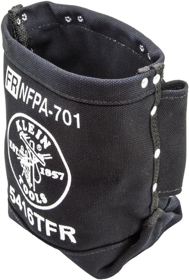 Klein Tools 5416TFR Tool Bag, Flame Resistant Canvas Bag for Bolt Storage with Double Reinforced Bottom and Tunnel Connect, 5 x 10 x 9-Inch - Image 9