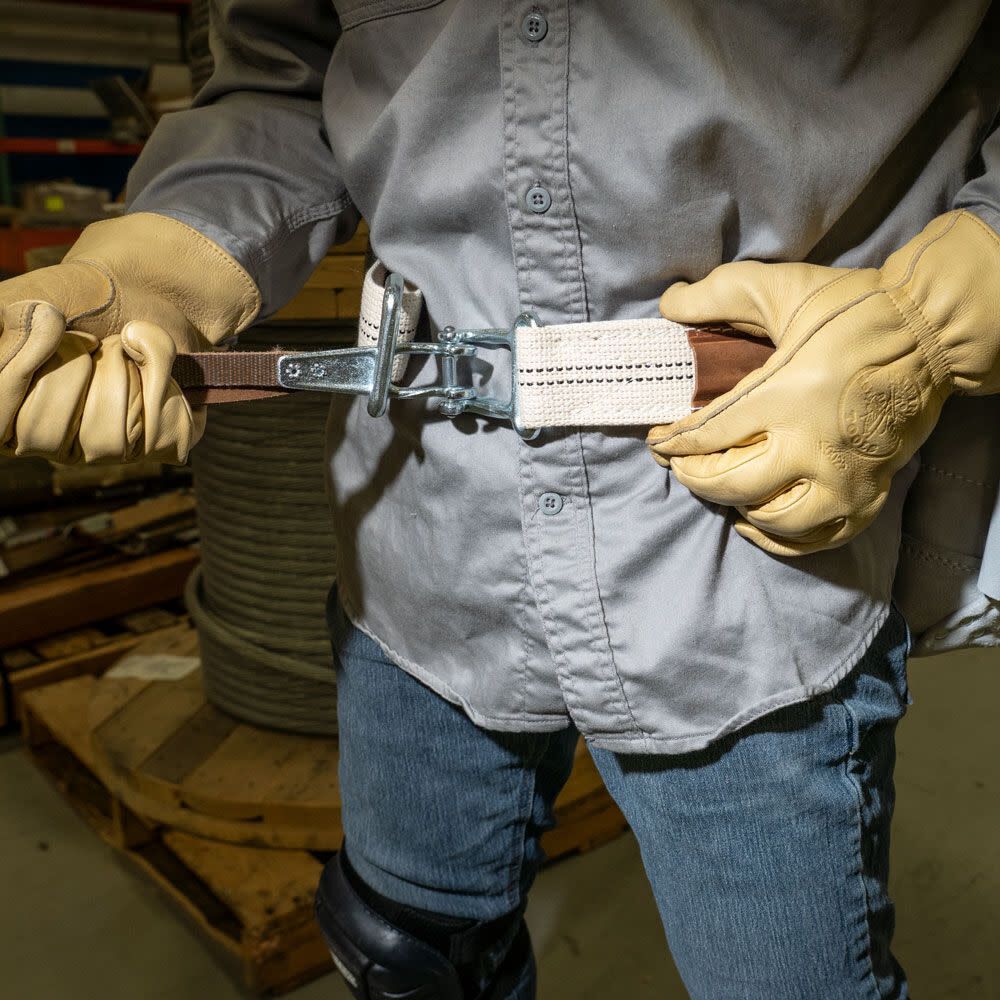 Klein Tools 5425M Tool Belt, Cotton/Polyester Work Belt, Quick-Release Buckle for Ironworker, Construction, Framer, Carpenter, Electrician, M - Image 7