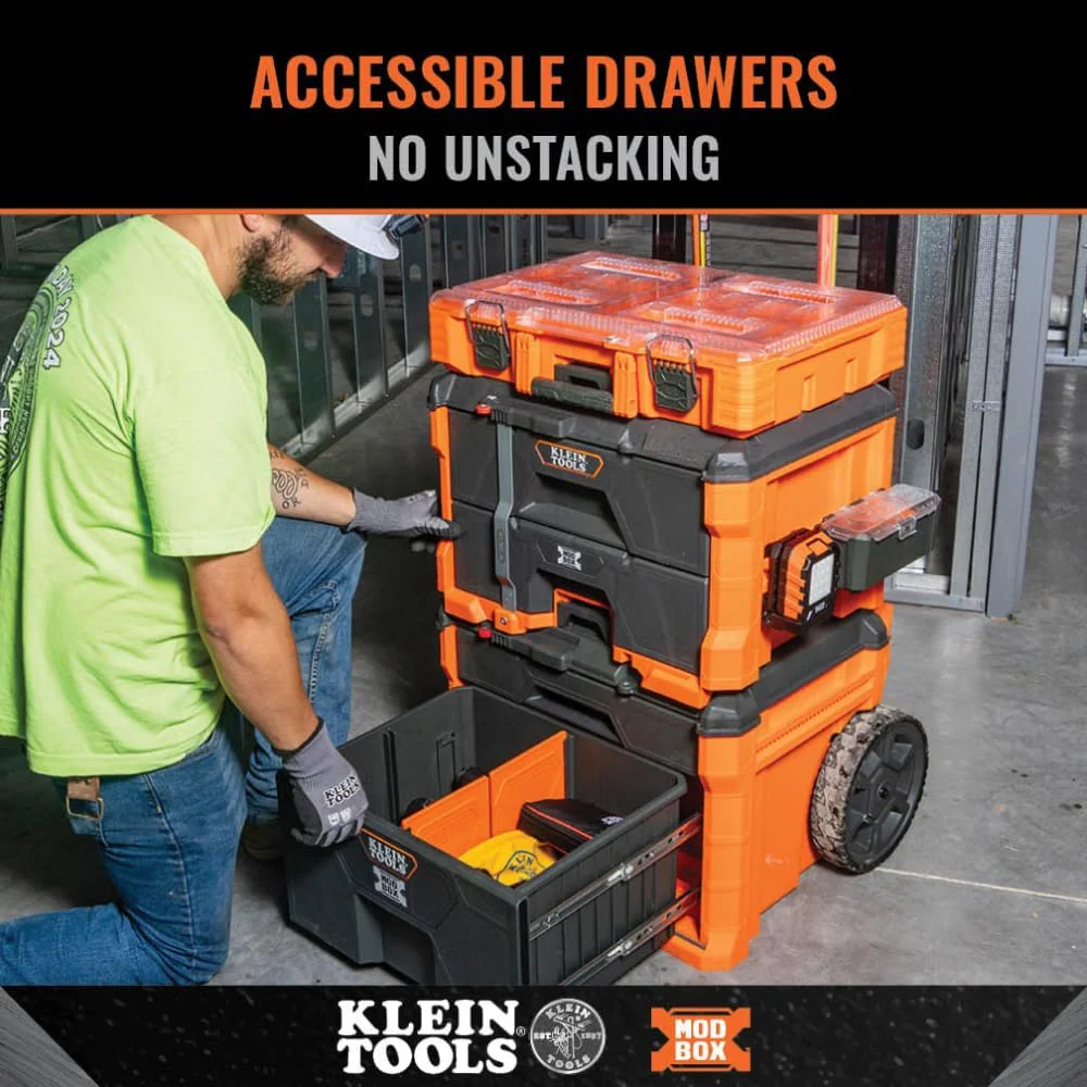 Klein Tools 54801MB MODbox Two Drawer Rolling Tool Box - Image 2