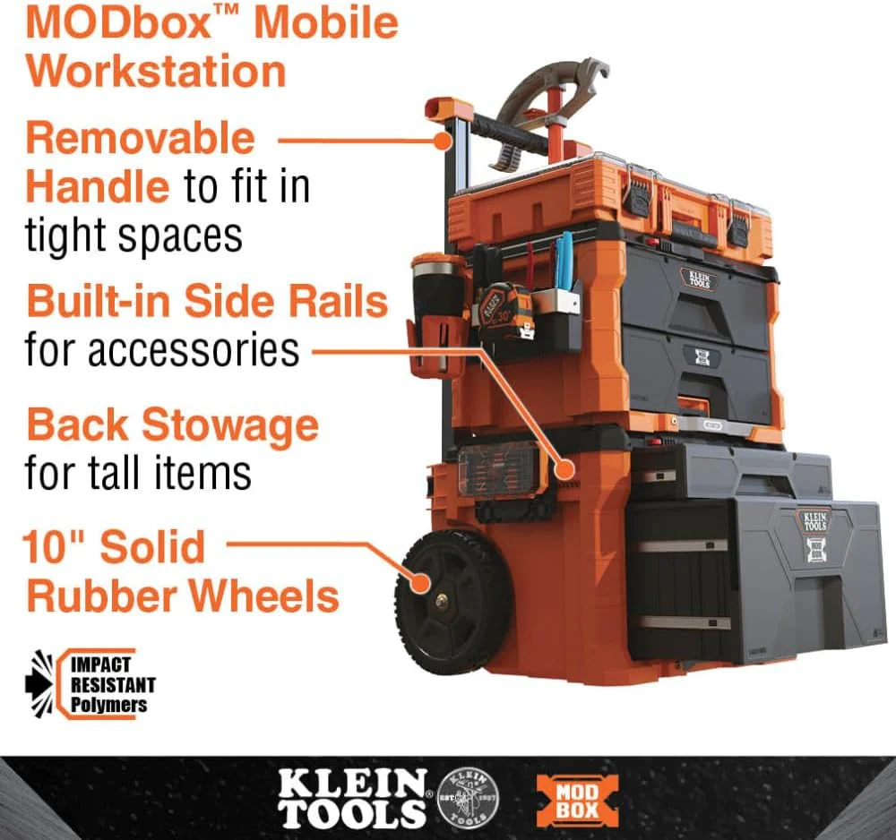 Klein Tools 54801MB MODbox Two Drawer Rolling Tool Box - Image 6