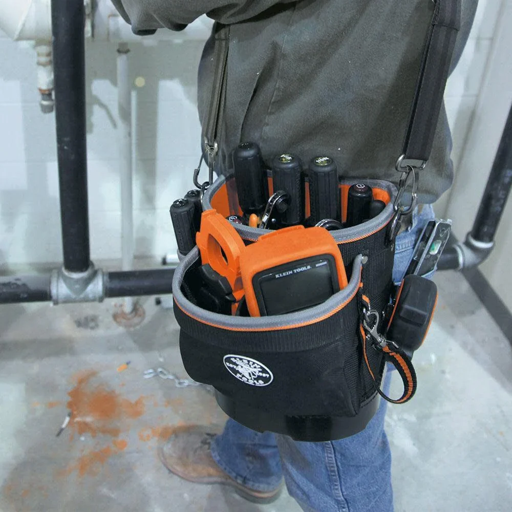 Klein Tools 55419SP-14 Tool Bag with Shoulder Strap Has 14 Pockets for Tool Storage, Can Fit Long Screwdrivers - Image 3