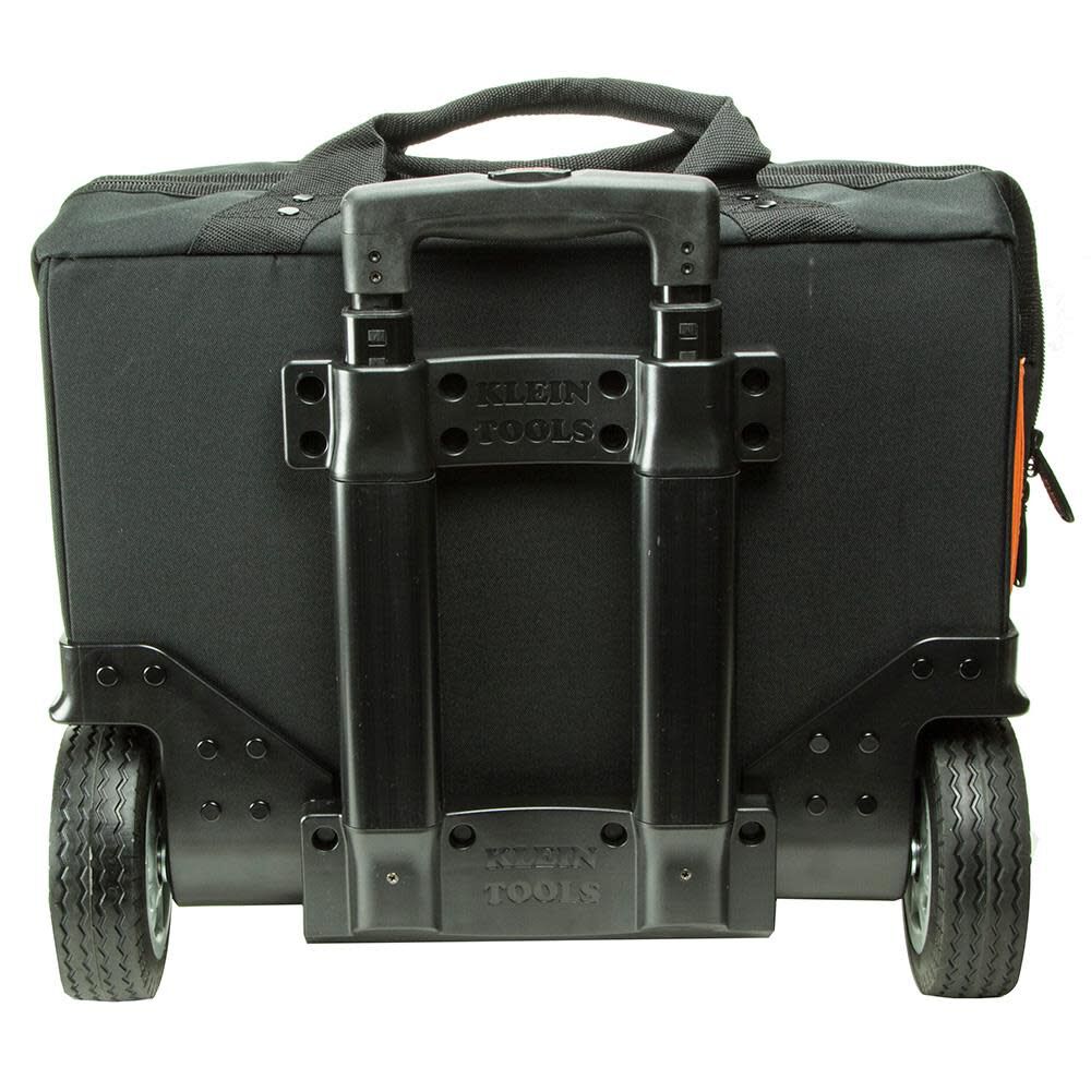 Klein Tools 55452RTB Tool Bag, Water Resistant Tool Storage Organizer Rolls on Rugged 6-Inch Wheels, 24 Pockets, Load Tested to 200-Pound - Image 7