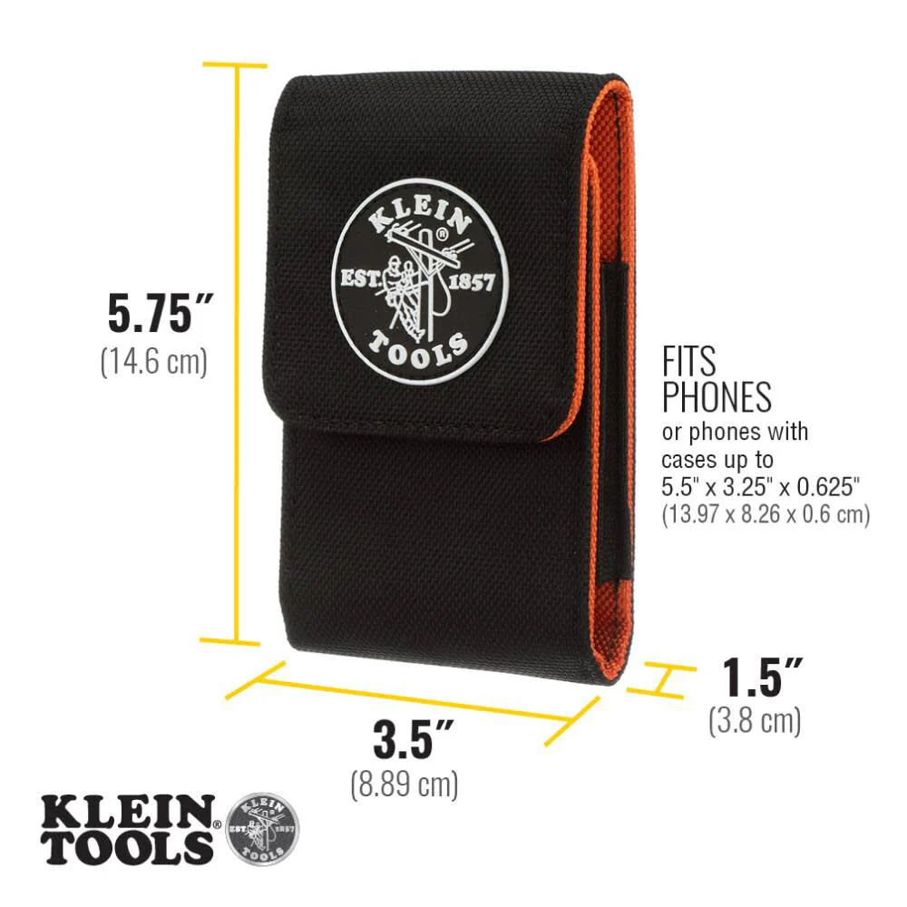Klein Tools 55461 Phone Holder, Large, Fits iPhone, Google, LG, Samsung Phones, With Magnetic Closure and Belt Clip - Image 3