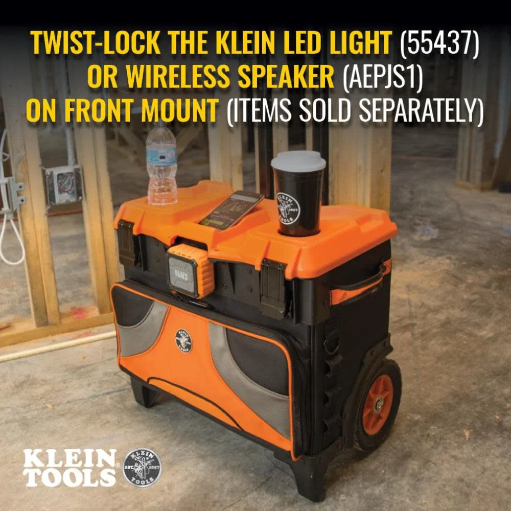 Klein Tools 55473RTB Rolling Tool Bag, Tradesman Pro Tool Master, 250lbs Load Rated - Image 4