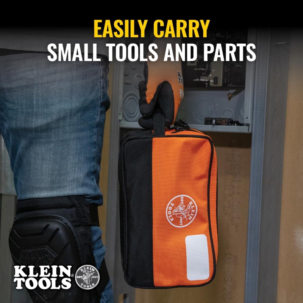 Klein Tools 55582 Double Zipper Bag, 10 x 6-Inch - Image 4
