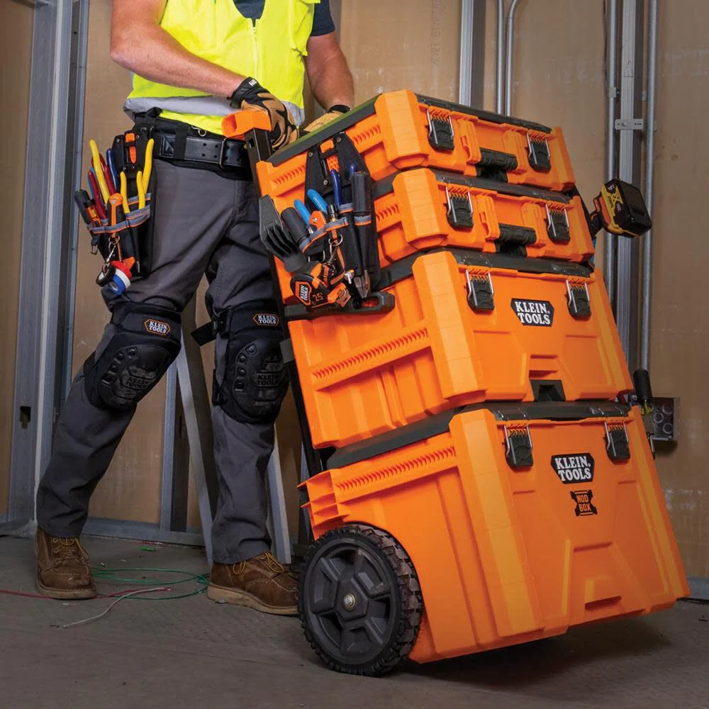 Klein Tools 55830MB MODbox Tool Pouch, 6-Pockets, Electrician Tool Bag, Quickly Attach and Release from Tool Belts and MODBox Rail System - Image 7