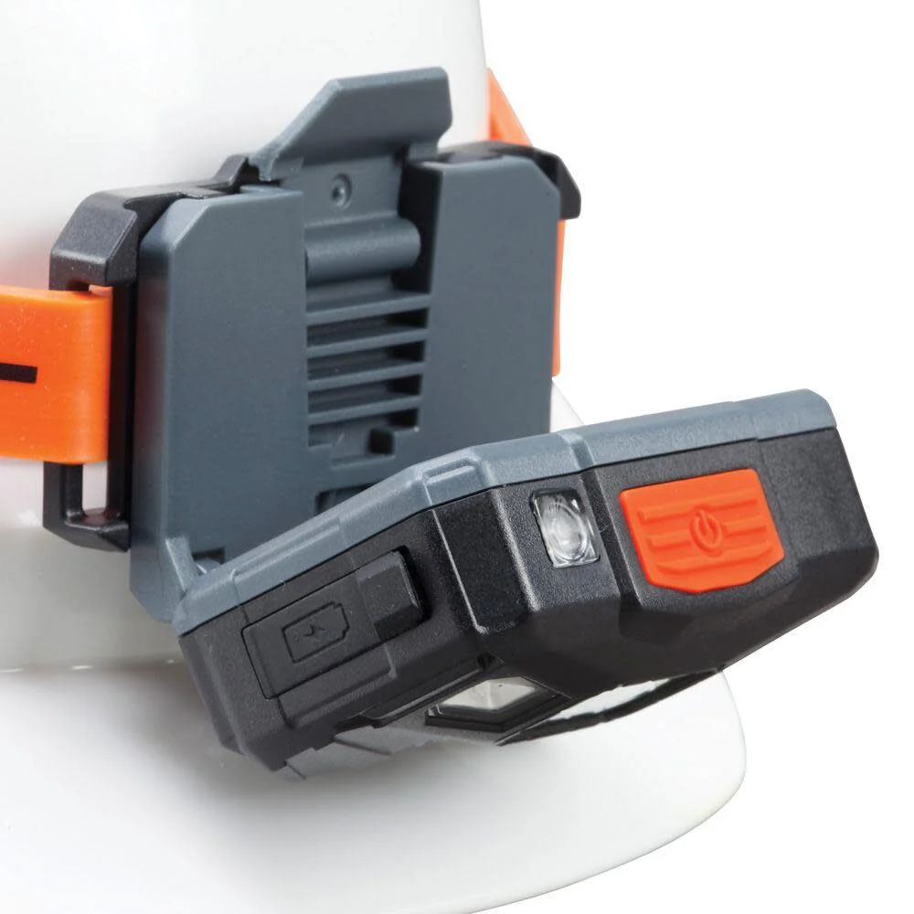 Klein Tools 56064 Rechargeable Auto-Off LED Headlamp, Silicone Strap, 400 lms, All-Day Runtime, for Work, Running, Outdoor Hiking, Camping - Image 9