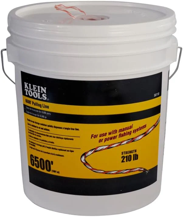 Klein Tools 56110 Poly Pull Line with Orange Tracer, 6500-Foot - Image 5