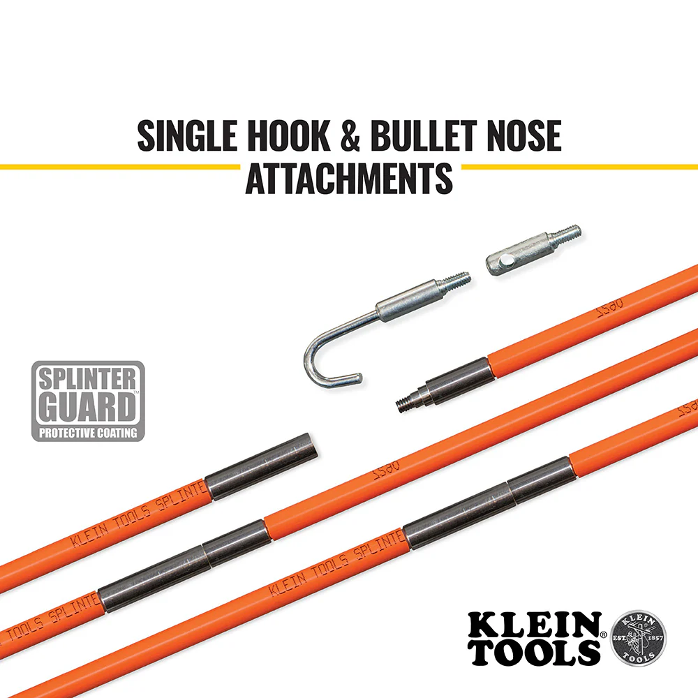 Klein Tools 56324 Lo-Flex Fish Rod Set, 24-Foot - Image 3