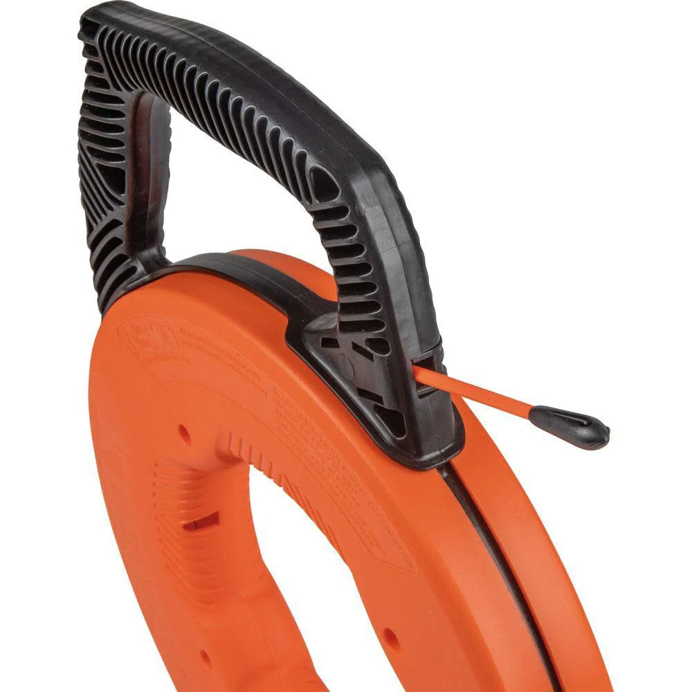 Klein Tools 56383 Non-Conductive 100-Foot Electrical Fish Tape, Multi-Groove Fiberglass Wire Puller with Nylon Tip, Optimized Housing and Handle - Image 11