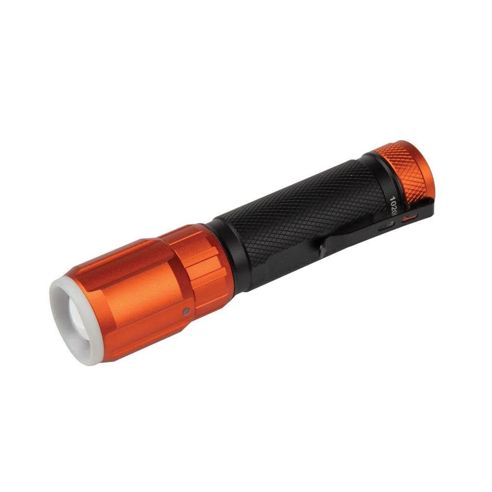 Klein Tools 56412 Rechargeable LED Flashlight with Worklight, 500 Lumens, USB Charging Cable, Pocket Clip, Battery Life Indicator, Magnetic - Image 8