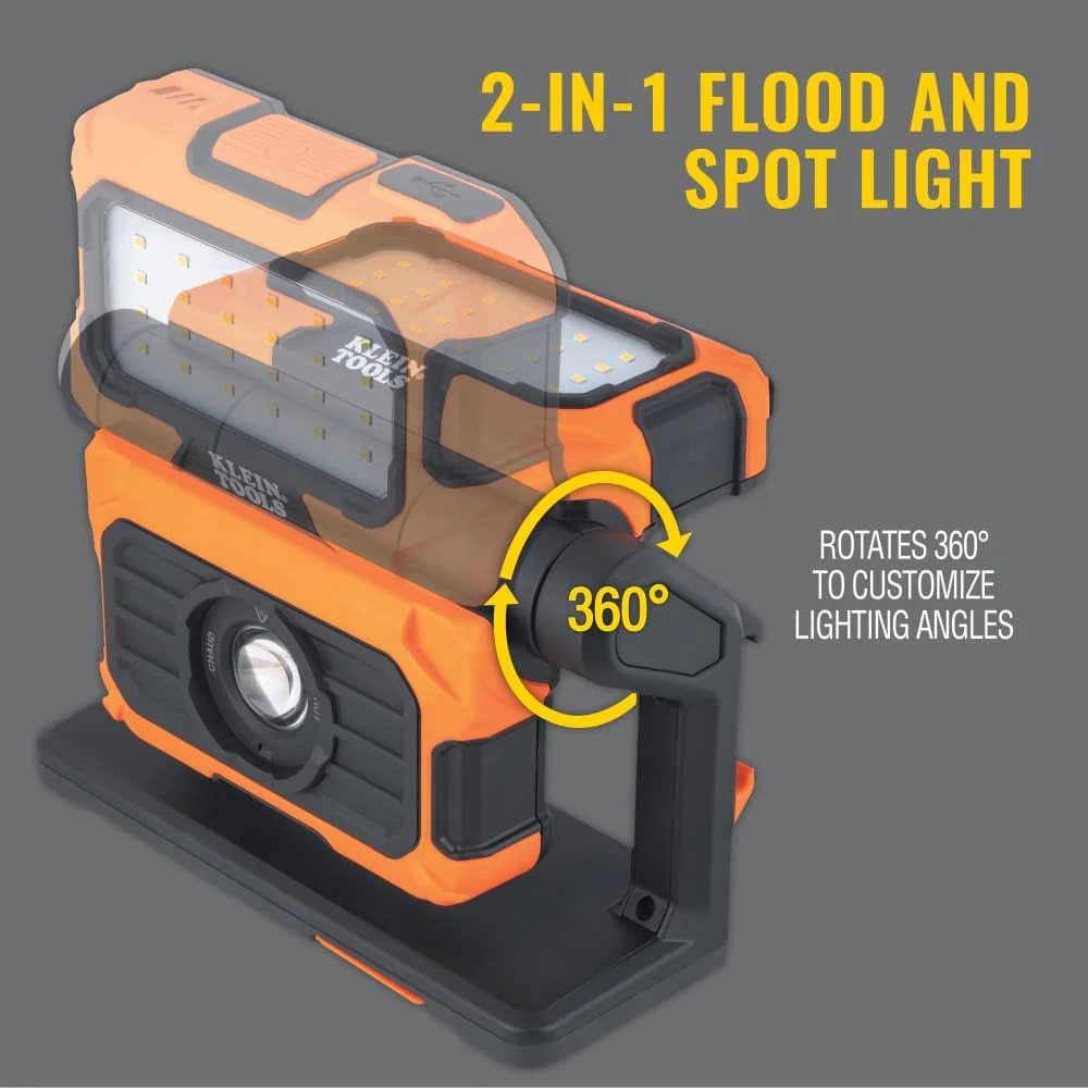 Klein Tools 56417 MODbox Rechargeable Dual Beam LED Work Light - Image 2