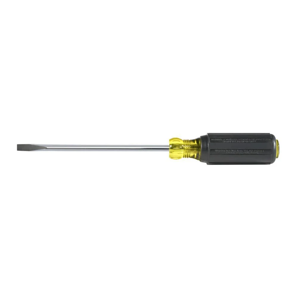 Klein Tools 605-6 1/4-Inch Cabinet Tip Screwdriver, Heavy Duty, 6-Inch, Made in USA - Image 5