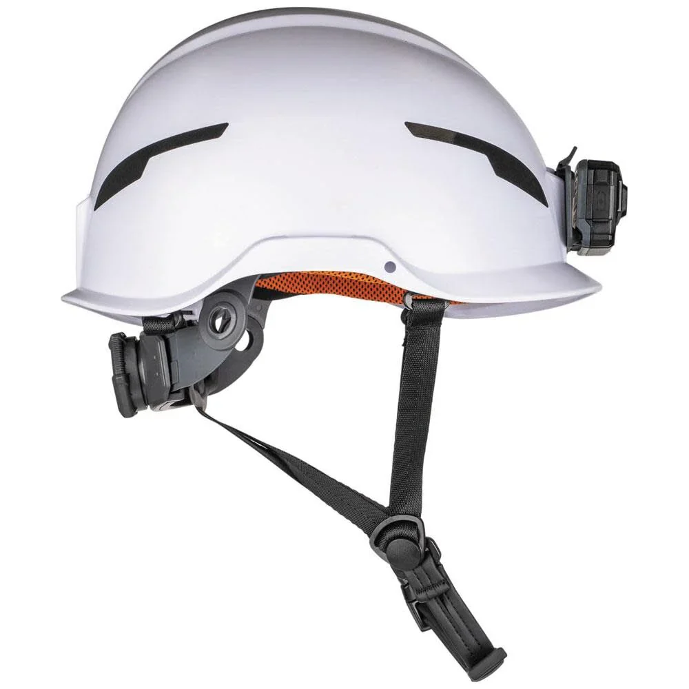 Klein Tools 60525 Safety Helmet, Type-2 Safety Helmet with Rechargeable Headlamp, Non-Vented, Class E, White - Image 10