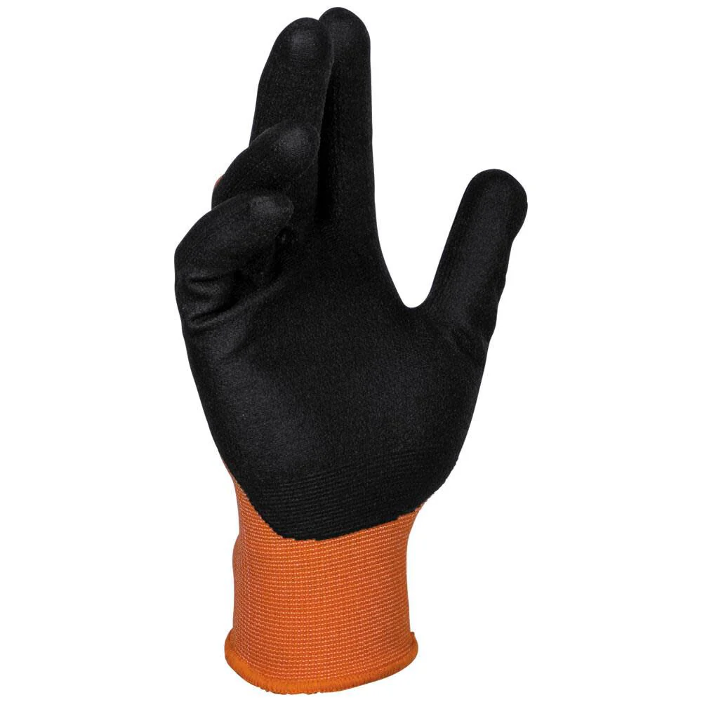 Klein Tools 60579 Work Gloves, Knit Dipped Cut Resistant ANSI A1 Nitrile Coated Gloves, Nylon-Spandex, Touchscreen Capable, Small, 2-Pair - Image 10