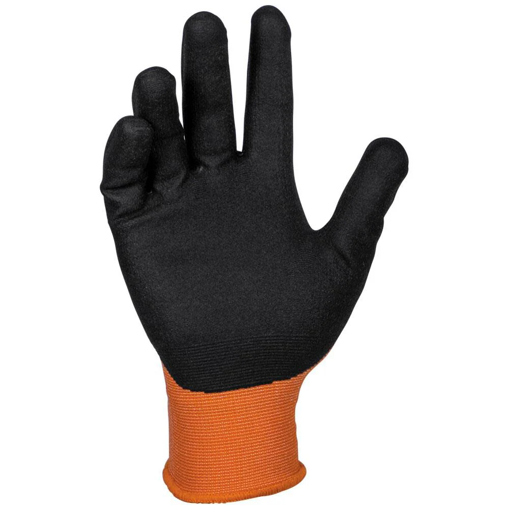 Klein Tools 60579 Work Gloves, Knit Dipped Cut Resistant ANSI A1 Nitrile Coated Gloves, Nylon-Spandex, Touchscreen Capable, Small, 2-Pair - Image 11
