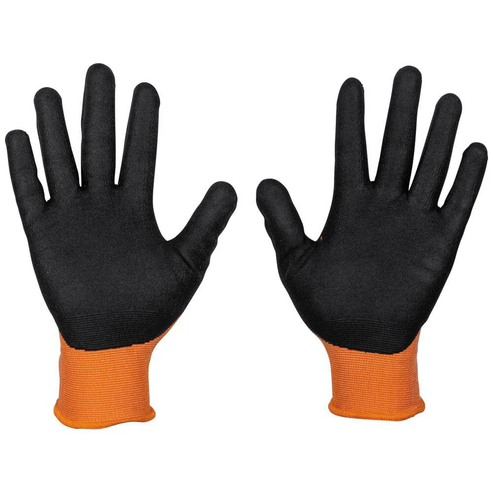 Klein Tools 60579 Work Gloves, Knit Dipped Cut Resistant ANSI A1 Nitrile Coated Gloves, Nylon-Spandex, Touchscreen Capable, Small, 2-Pair - Image 12