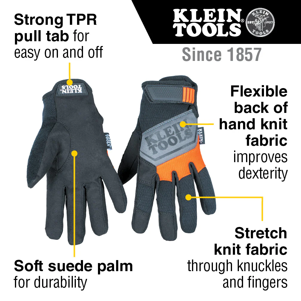 Klein Tools 60596 General Purpose Gloves, Large - Image 3