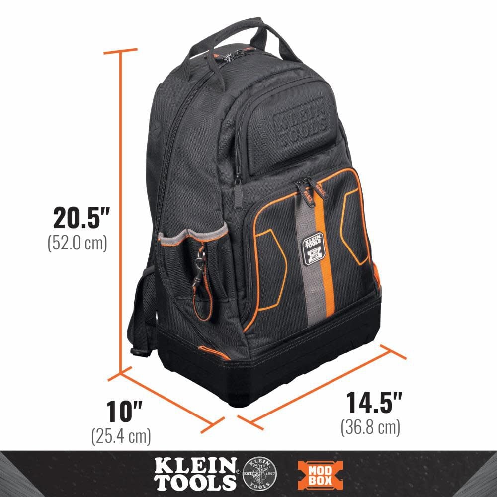 Klein Tools 62201MB MODbox Electrician's Tool Backpack, Customizable Mobile Workstation with 32 Pockets for Maximum Tool Storage - Image 4