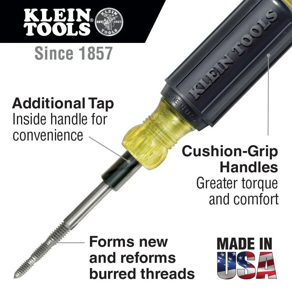Klein Tools 626 Tapping Tool, 6-in-1, Cushion Grip - Image 2