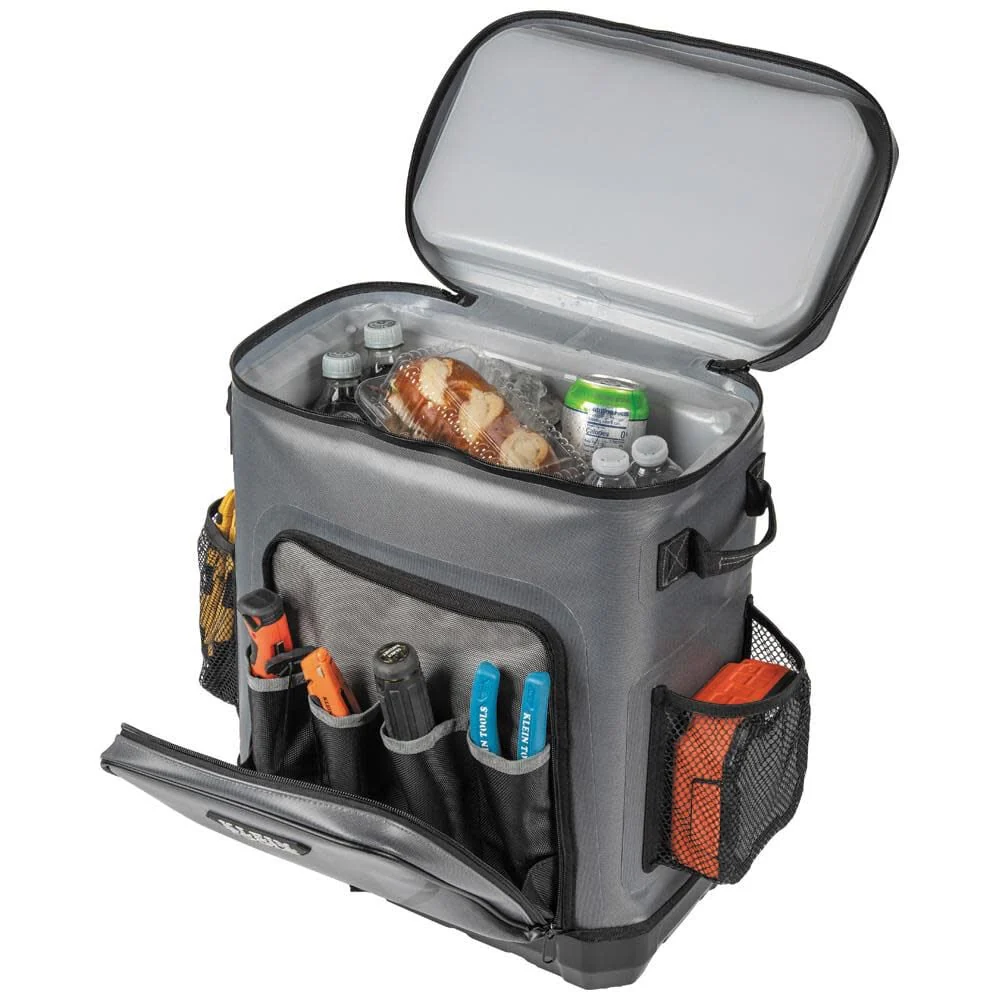 Klein Tools 62810BPCLR Cooler Backpack, 30 Cans Insulated Backpack Cooler, Rugged Bottom, Ideal for Jobsite, Hunting, Camping or Beach - Image 6
