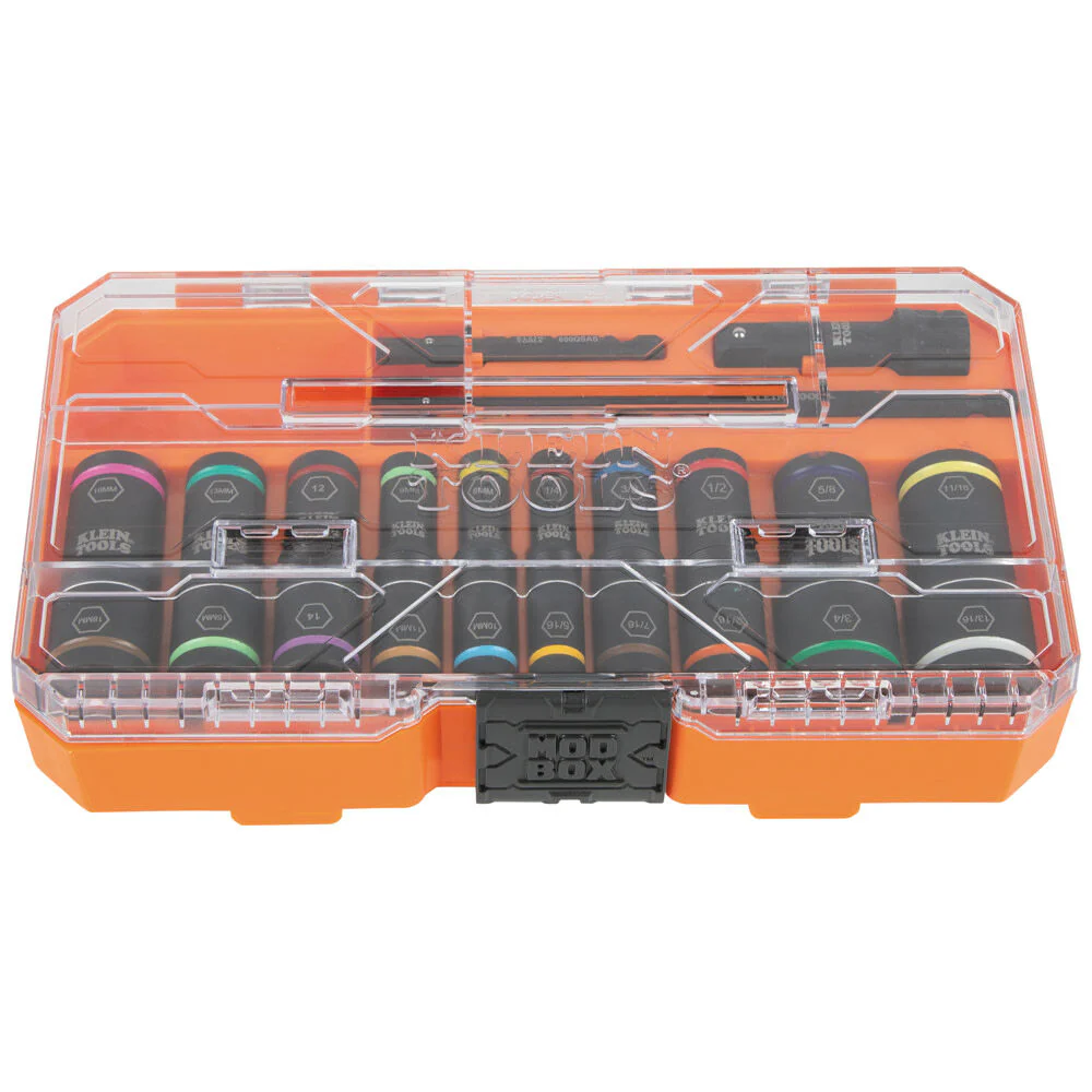 Klein Tools 65239 KNECT Flip-20 Impact Socket Set, SAE and Metric, 13-Piece - Image 6