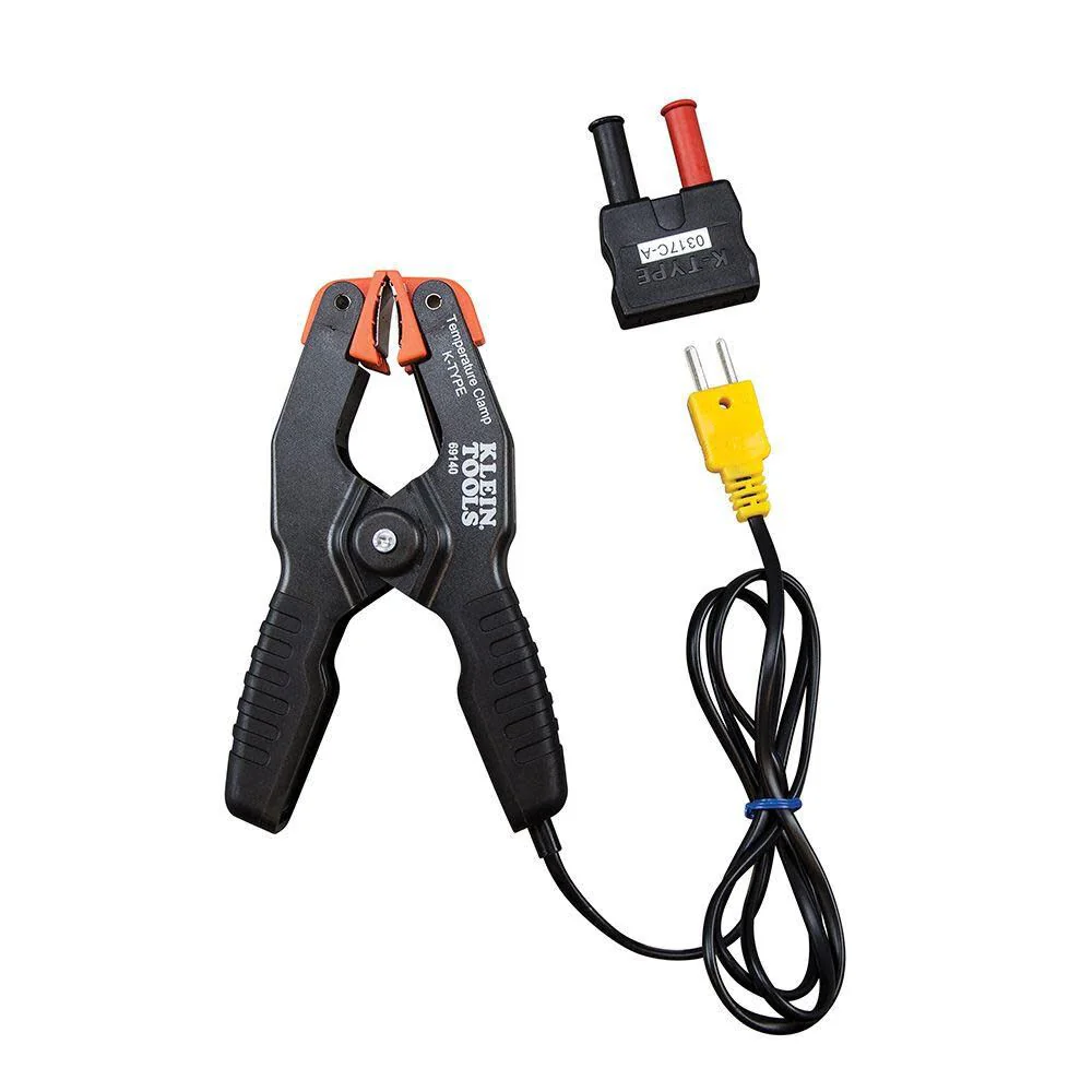 Klein Tools 69140 K-Type Thermometer, Pipe Temperature Clamp for HVAC, Measures -4 to +212 Degrees Fahrenheit - Image 3