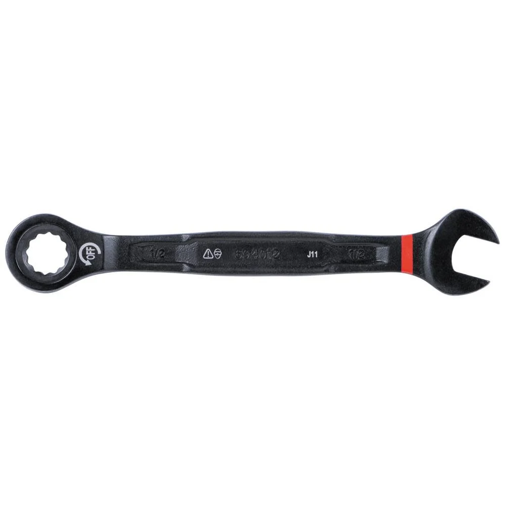 Klein Tools 69408G Ratcheting Combination Wrench Set, SAE, 5/16 to 3/4 Inch, 90-Tooth Steel Alloy with Foam Pouch, 8-Piece - Image 3