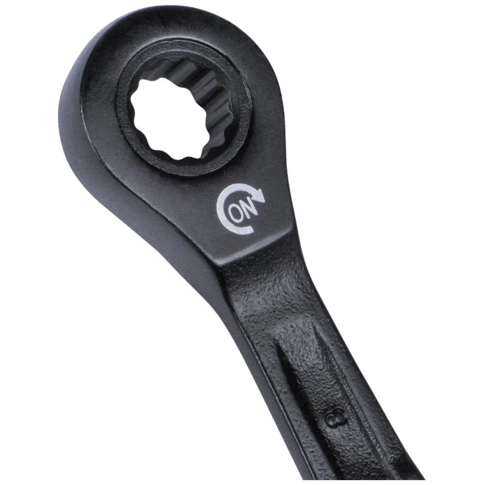 Klein Tools 69408MG Metric Ratcheting Combination Wrench Set, 8 to 19 mm, 90-Tooth Steel Alloy with Foam Pouch, 8-Piece - Image 5