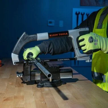 Klein Tools 702-12 Hack Saw, Includes Hand Saw and Reciprocating Blades, Adjustable Tension to 30,000 PSI - Image 2