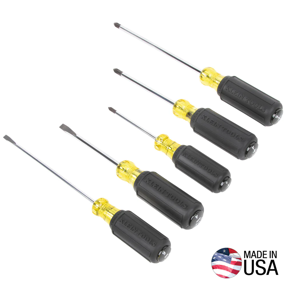 Klein Tools 85805 All-Purpose Screwdriver Set, 5-Piece
