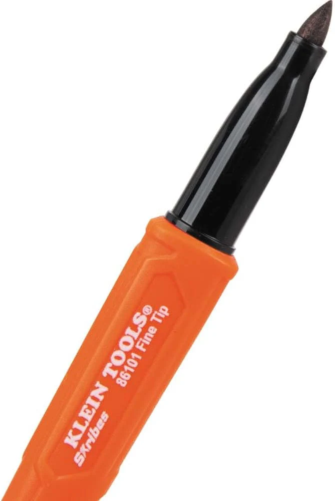Klein Tools 861014 Skribes Fine Tip Permanent Markers, Black (Pack of 4) - Image 10
