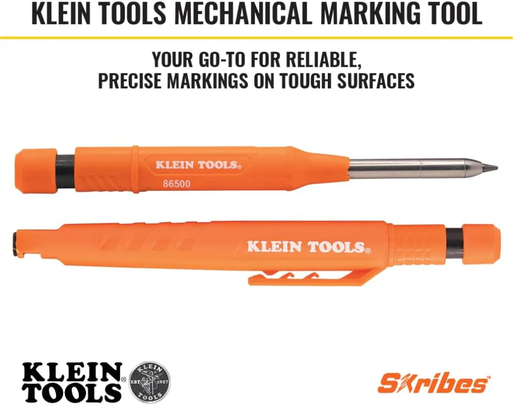Klein Tools 86501 Skribes Mechanical Marking Tool with Replacement Lead - Image 2
