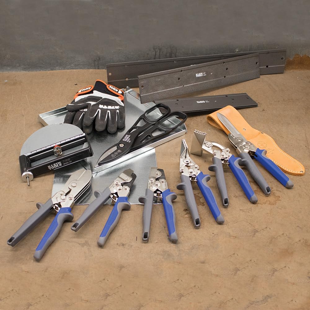Klein Tools 86520 5 Blade Crimper for Ductwork, Pipe and Sheet Metal Crimps 24 gauge Steel, 28 gauge Stainless Steel (Pack of 1) - Image 8