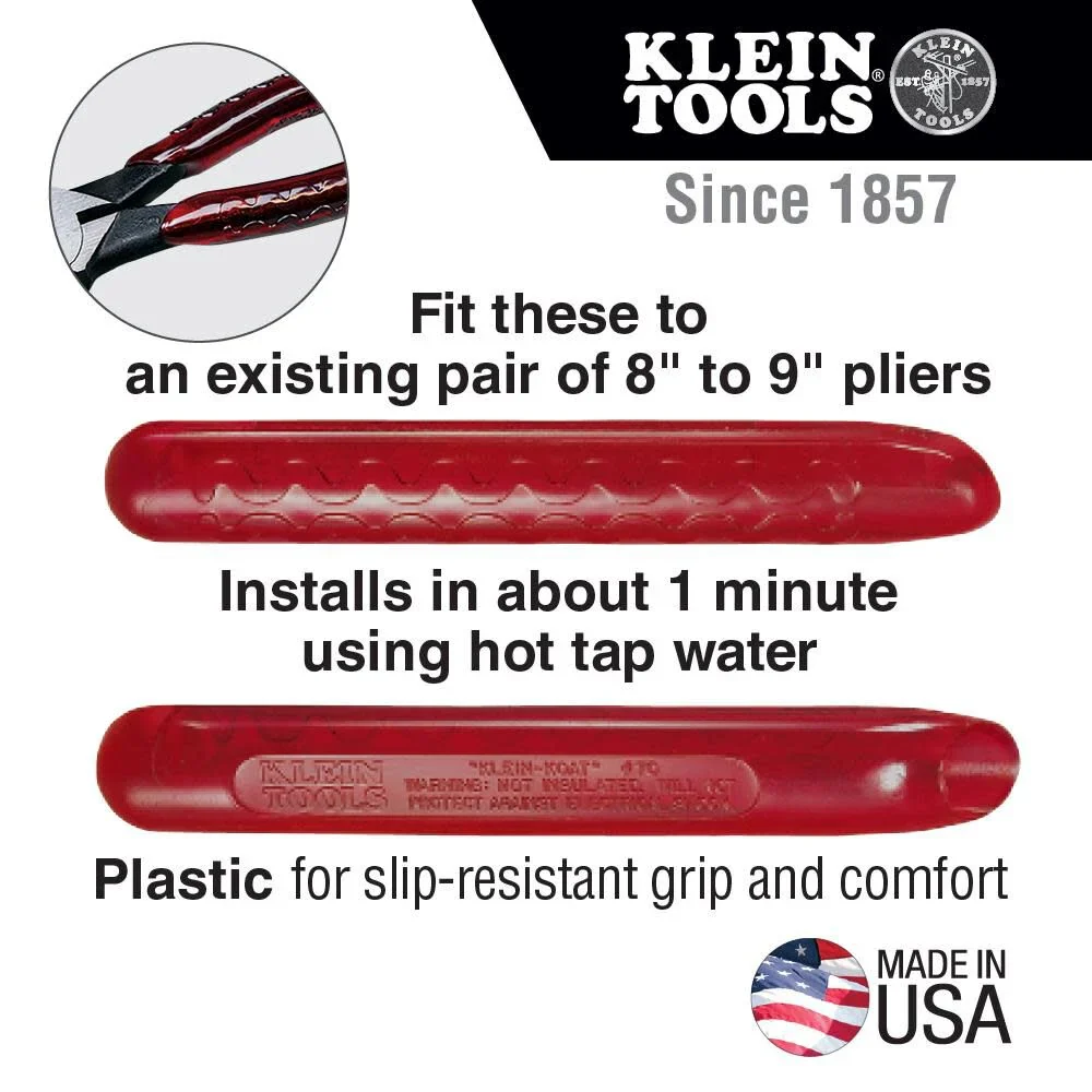 Klein Tools 89 Replacement Handles, Plastic Handle Replacement Set for 8 to 9-Inch Pliers (Pack of 2) - Image 2