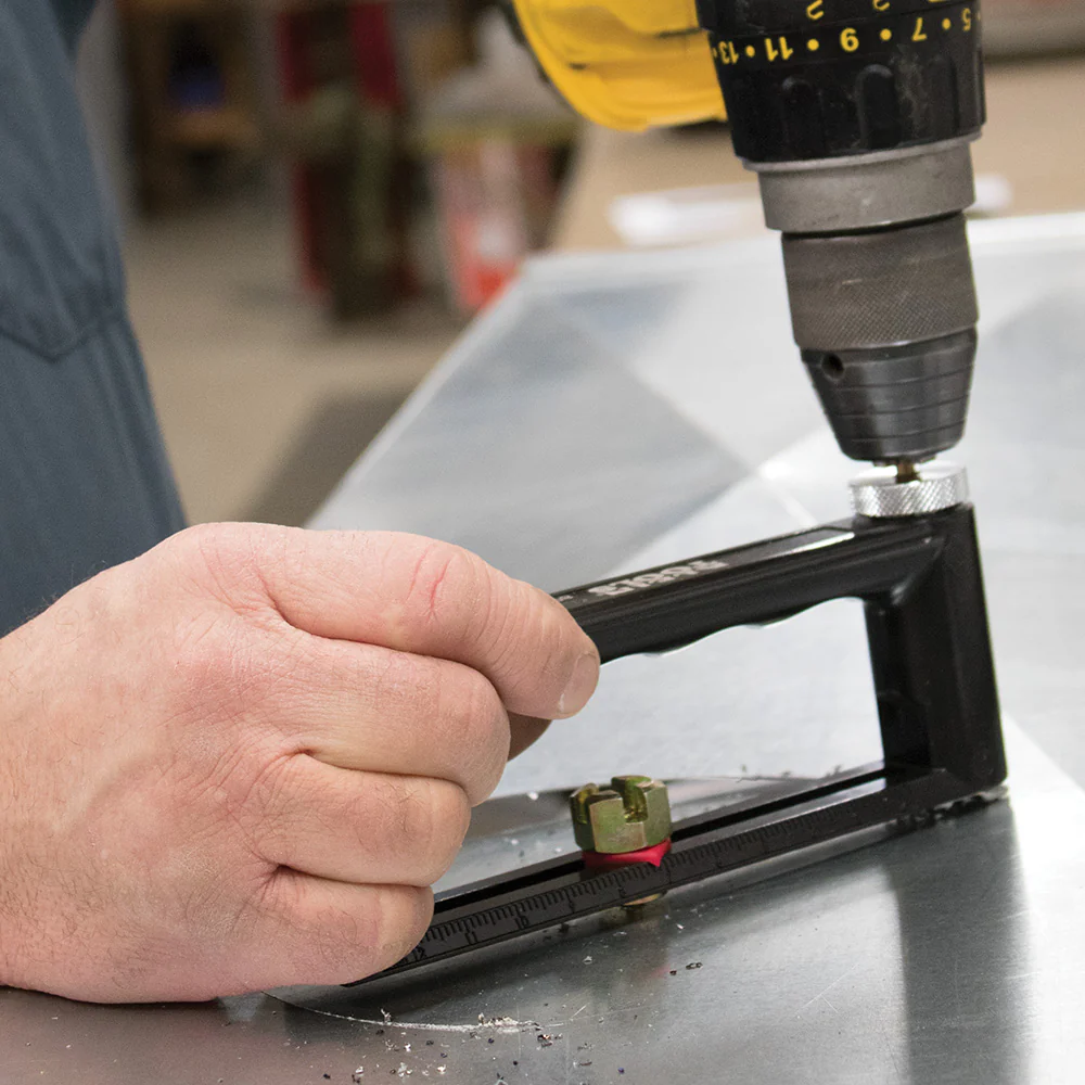 Klein Tools 89552 Hole Cutter, Adjustable Cutter from 2 to 12 Inch, Cuts 24 gauge Steel and 26 gauge Stainless - Image 5