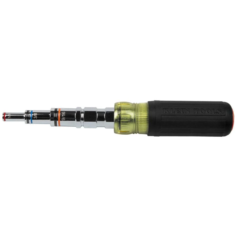 Klein Tools 32809MAG 9-in-1 Pass Through SAE Multi-Nut Driver, Magnetic - Image 3