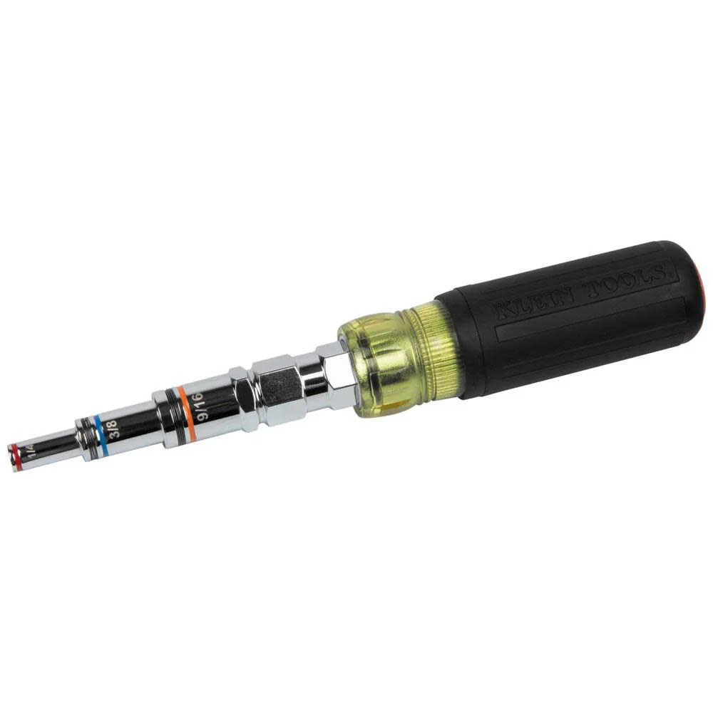 Klein Tools 32809MAG 9-in-1 Pass Through SAE Multi-Nut Driver, Magnetic - Image 4