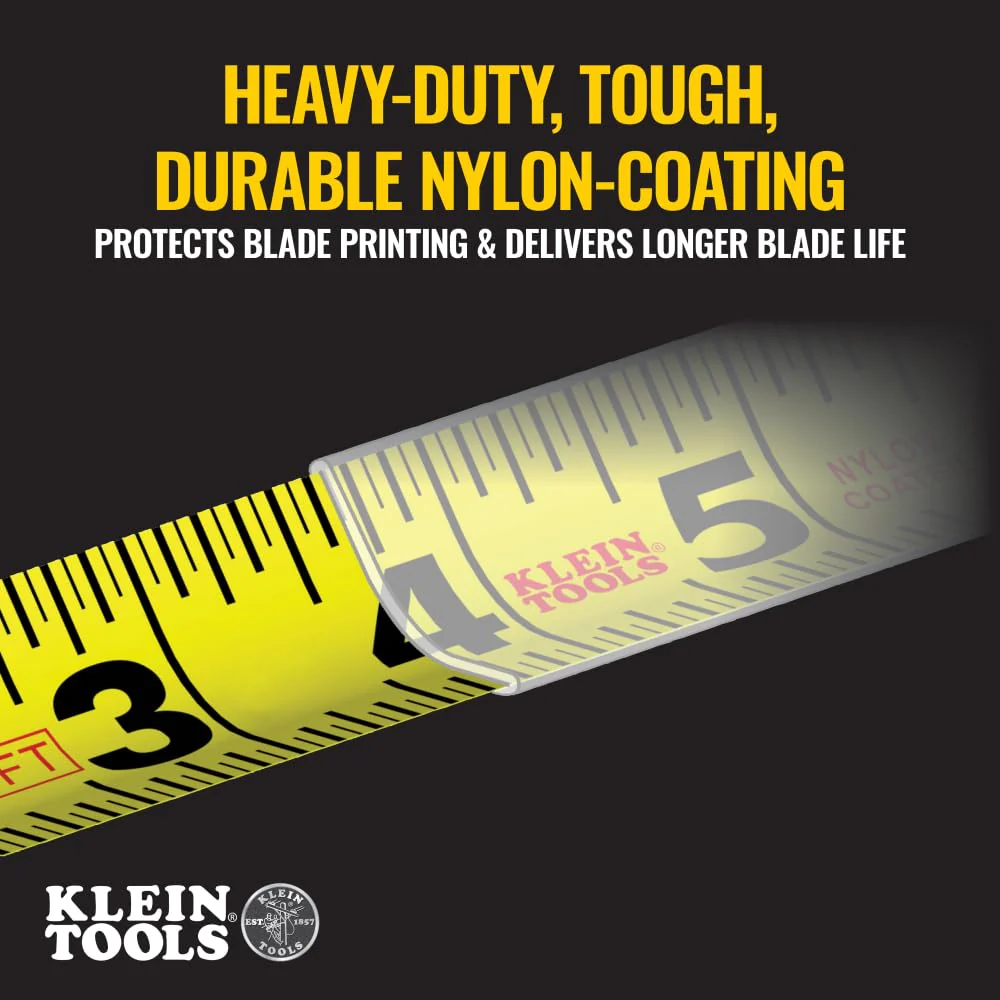 Klein Tools 9125 Tape Measure, 25-Foot Single-Hook - Image 3