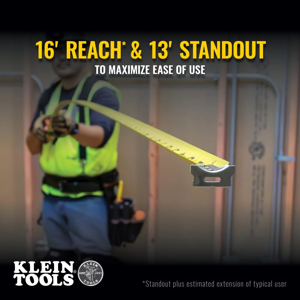 Klein Tools 9125 Tape Measure, 25-Foot Single-Hook - Image 4