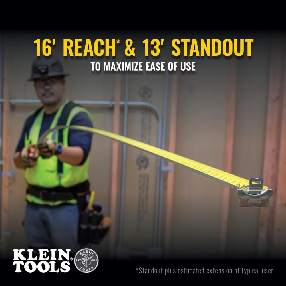 Klein Tools 9230 Tape Measure, 30-Foot Magnetic Double-Hook - Image 4