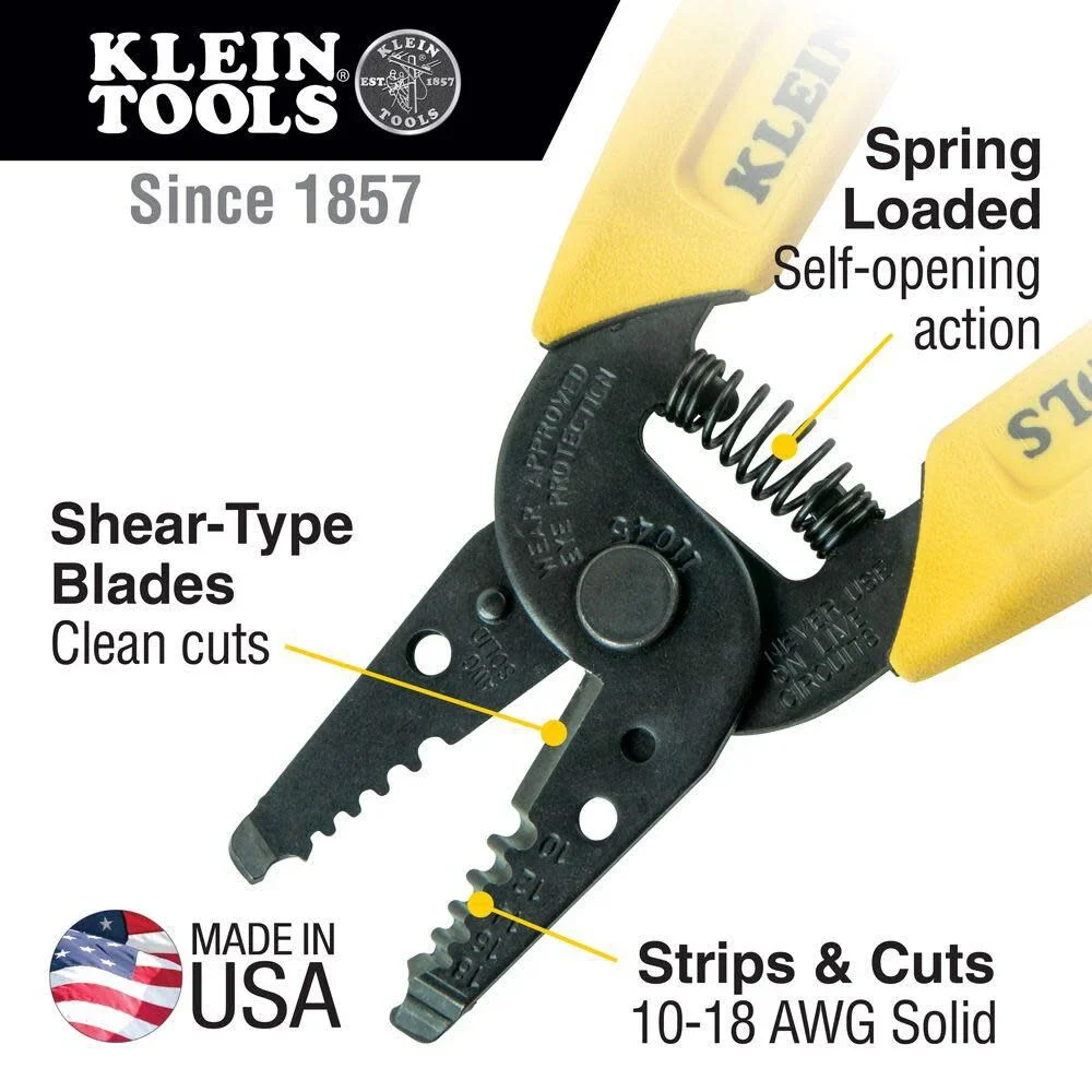 Klein Tools 92906 Tool Set, Basic Tool Kit has Klein Tools Hand Tools for Apprentice or Home: Pliers, Wire Stripper / Cutter, Screwdrivers, 6-Piece - Image 6