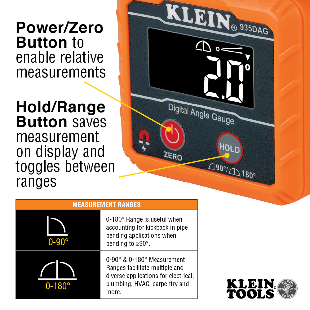 Klein Tools 935DAG Digital Angle Gauge and Level - Image 3