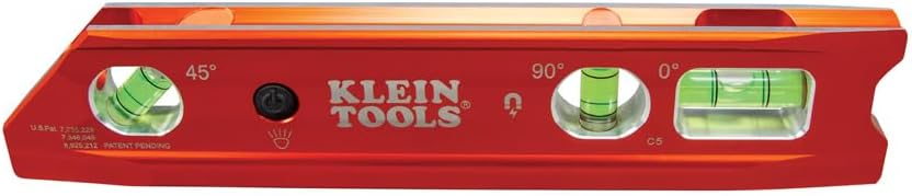 Klein Tools 935RBLT Lighted Torpedo Billet Level, Rare-Earth Magnet - Image 10
