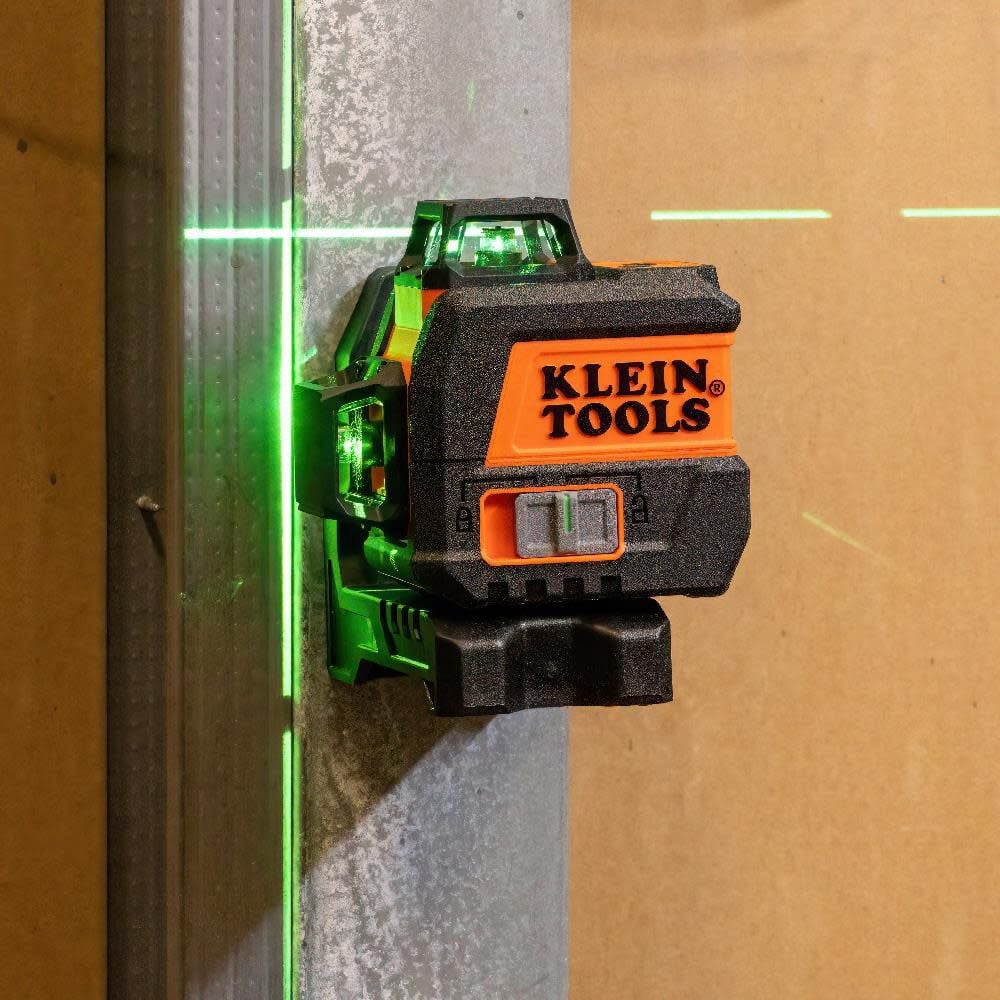 Klein Tools 93CPLG Compact Self-Leveling Laser Level, Bright Green 360-Degree Laser Planes, Rechargeable, Magnetic Mount - Image 5